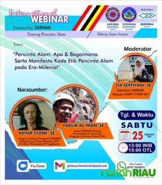 Dunia makin Modern Pecinta Alam kian dibutuhkan